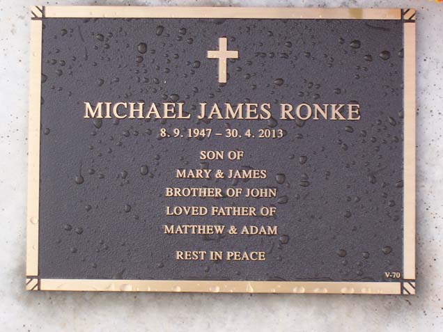 MICHAEL JAMES RONKE