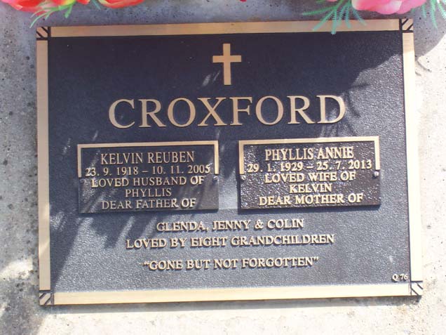 PHYLLIS ANNIE CROXFORD