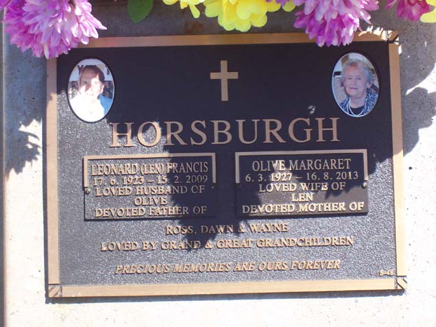 OLIVE MARGARET HORSBURGH
