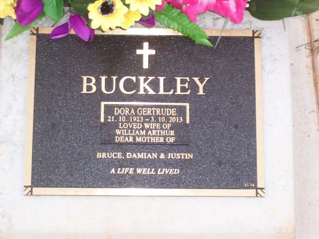 DORA GERTRUDE BUCKLEY