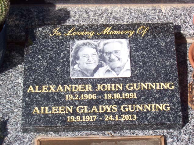 AILEEN GLADYS GUNNING