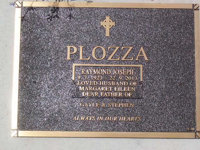 RAYMOND JOSEPH PLOZZA