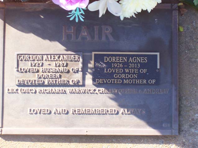 DOREEN AGNES HAIR