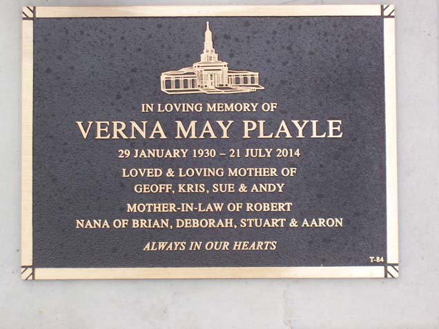 VERNA MAY PLAYLE