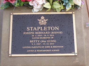 JOSEPH BERNARD STAPLETON