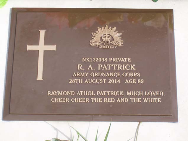 RAYMOND ATHOL PATTRICK