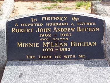 MINNIE MCLEAN BUCHAN