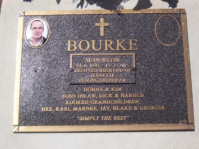 ALAN WAYNE BOURKE