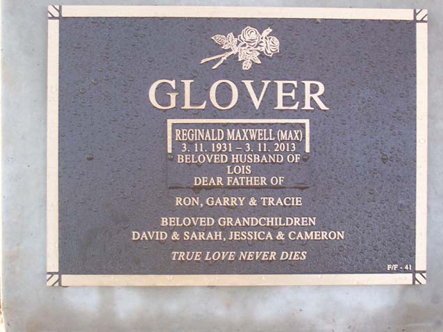 REGINALD MAXWELL GLOVER
