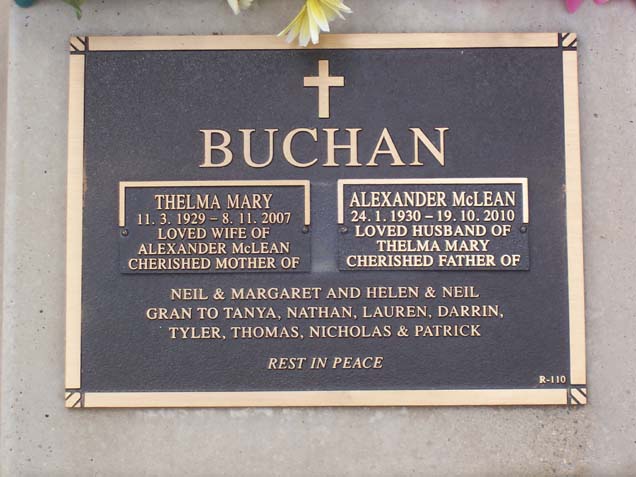 THELMA MARY BUCHAN