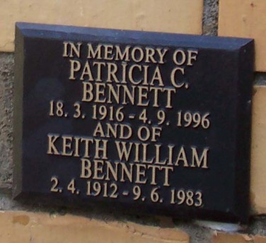 KEITH WILLIAM BENNETT