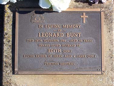 LEONARD BUNT