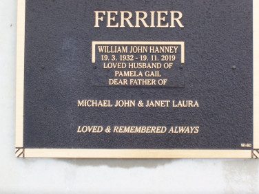 JOHN WILLIAM HANNEY FERRIER