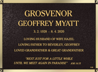GEOFFREY MYATT GROSVENOR