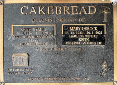 MARY ORROCK CAKEBREAD