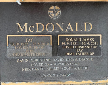 DONALD JAMES MCDONALD