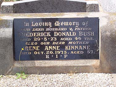 FREDERICK DONALD BUSH