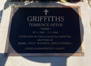 TERRENCE PETER GRIFFITHS