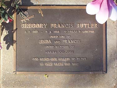 GREGORY FRANCIS BUTLER