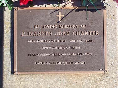 ELIZABETH CHANTER