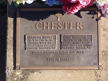 IAN MORRISON CHESTER