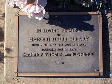 HAROLD Bill CLEARY