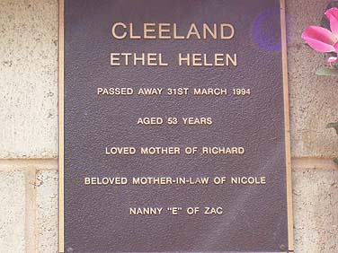 ETHEL HELEN CLEELAND