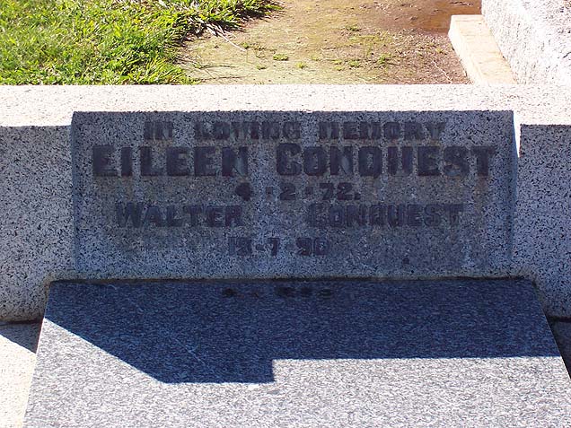 WALTER FILLAN CONQUEST