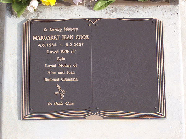 MARGARET JEAN COOK
