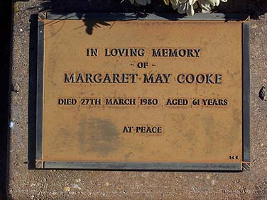 MARGARET MAY COOKE