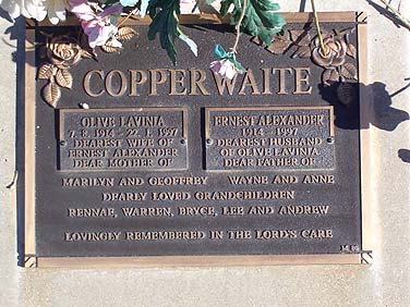 OLIVE LAVINIA COPPERWAITE