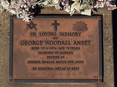 GEORGE WOODALL ANSET