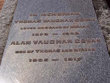 THOMAS VAUGHAN COWAN