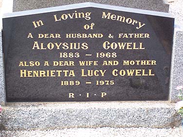 ALOYSIUS COWELL