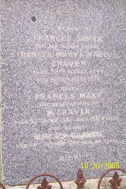 FRANCES MARY CRAVEN