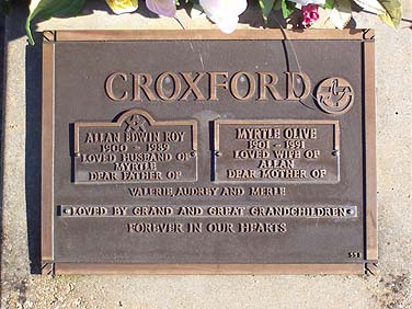 ALAN EDWIN ROY CROXFORD