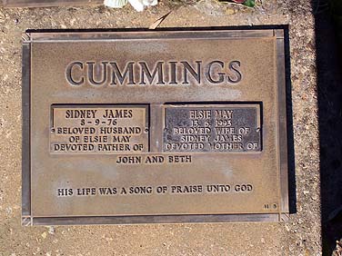 SIDNEY JAMES CUMMINGS