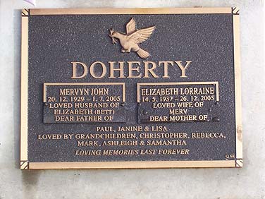 ELIZABETH LORRAINE DOHERTY