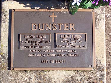 FRANCIS ALWYN DUNSTER