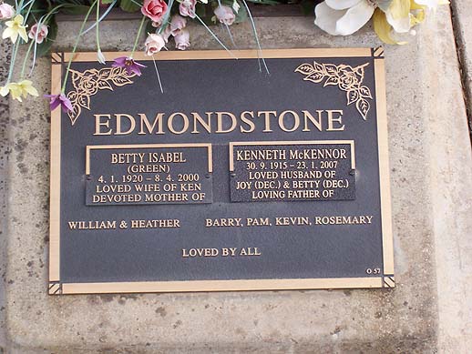 BETTY ISOBEL EDMONDSTONE