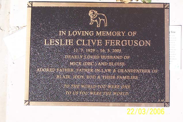 LESLIE CLIVE FERGUSON