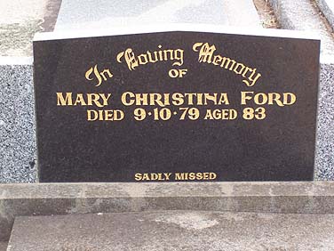 MARY CHRISTINA FORD