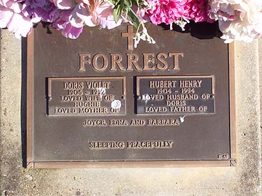 DORIS LILLIAN VIOLET FORREST