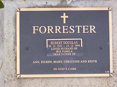 HUBERT DOUGLAS FORRESTER