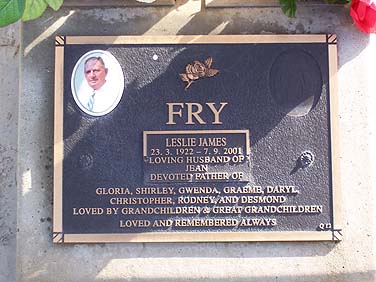 LESLIE JAMES FRY