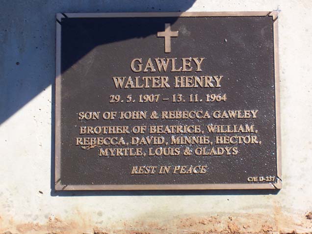 WALTER HENRY GAWLEY
