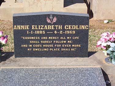 ANNIE ELIZABETH GEDLING