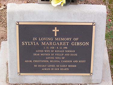 SYLVIA MARGARET GIBSON