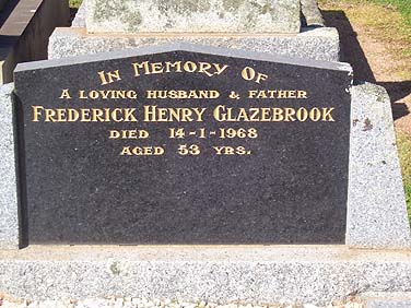 FREDERICK HENRY GLAZEBROOK