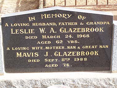 MAVIS JANE GLAZEBROOK